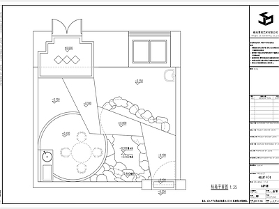 现代别墅庭院花园 施工图