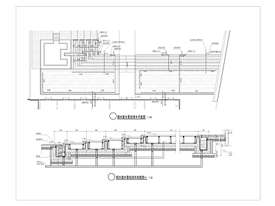 现代其他节点详图 镜水面水景给排水 系统图 施工图