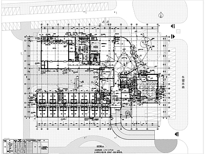 现代简约酒店建筑 医养度假 康养 施工图