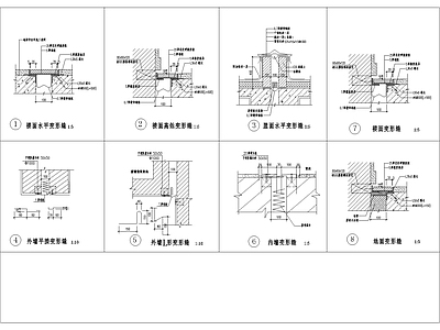 现代其他节点详图 楼面及内外墙 施工图
