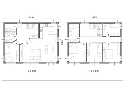 户型优化 两层别墅设计 豪华住宅平面图 现代别墅设计 家庭住宅布局 园别墅设计 施工图