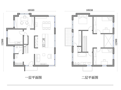 户型优化 两层别墅平面设计 双层别墅平面图 两层独栋住宅布局 两层独立屋设计图 双层住宅平面布局 施工图