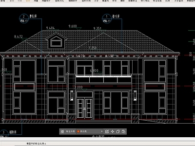 现代简约别墅建筑 自建房 二层别墅 农村别墅 施工图