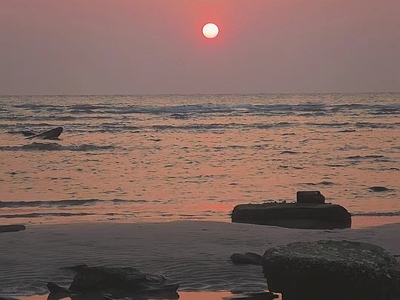 其他风景 海边风景 夕阳天空 夕阳大海