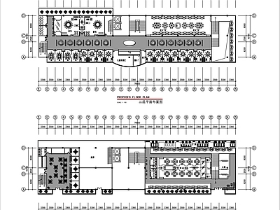 中式火锅店 两层火锅店 景观 施工图