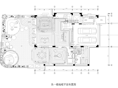 其他机电图纸 法式别墅地暖 施工图