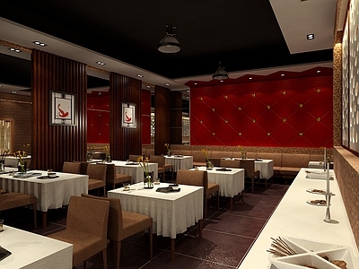 现代风格自助餐厅