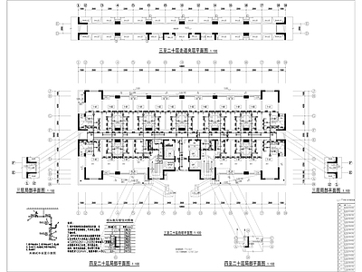 给排水图 建筑给排水 公寓楼给排水施工 施工图