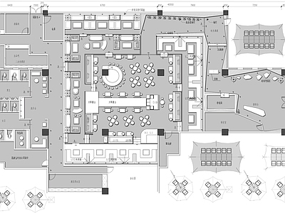 现代其他休闲娱乐空间 音乐酒吧营地风 施工图