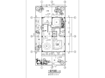 现代别墅建筑 别墅 自建房 农村住宅 100平住宅建筑 施工图