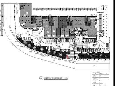 现代中式中餐厅 香港三层 海鲜餐厅 包厢 施工图