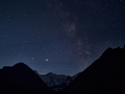 现代风景 夜景 星空 天空 风景