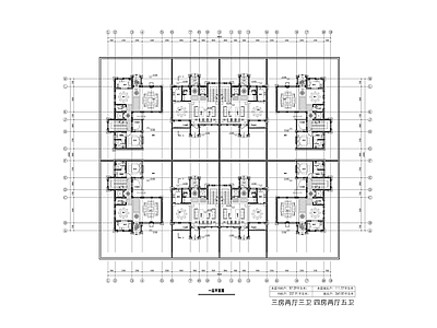 现代新中式四合院 中式八合院 合院别墅 合院全套图纸 施工图