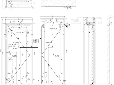 现代墙面节点 GRG节点 家装节点 施工图