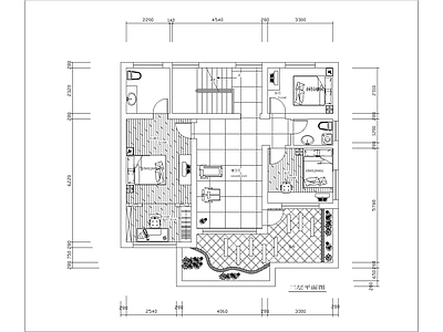 现代别墅建筑 某别墅室内装修 施工图