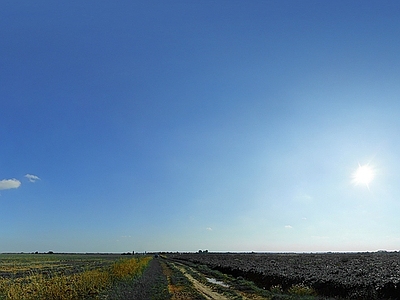 现代天空外景 日景全景天空 天空 蓝天白云 球天天空 云朵天空