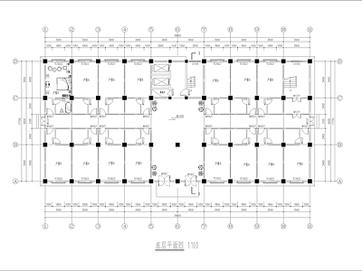 现代酒店建筑 式公寓 施工图