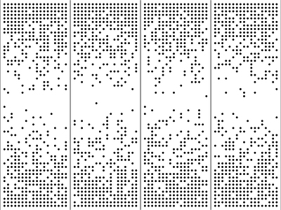 现代穿孔板 黑白渐变穿孔板 渐变穿孔板 金属穿孔板 镂空铝板洞洞板