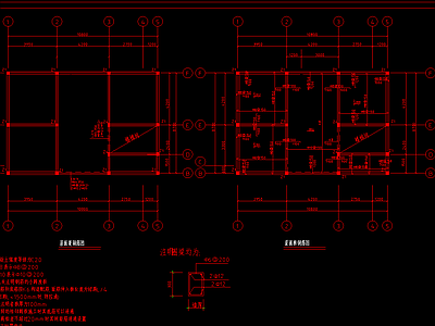 其他结构设计 别墅建筑结构图 施工图