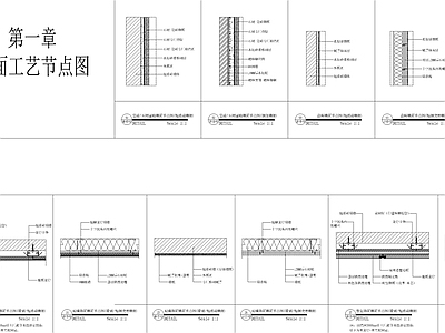 其他节点详图 墙面工艺吊顶工艺 施工图