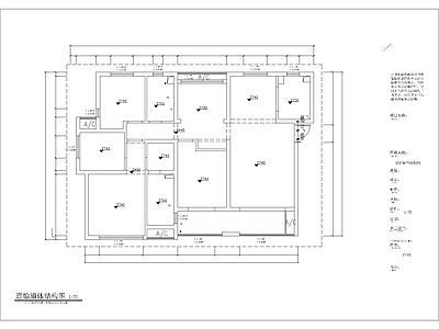 中式整体家装空间 常规户型 施工图