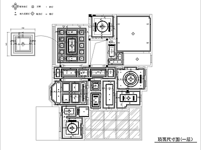 法式整体家装空间 别墅 独栋别墅 法式风格 施工图