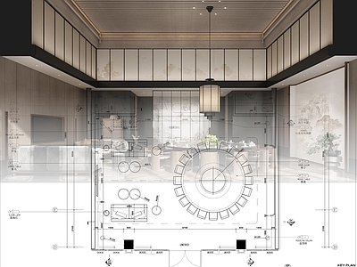 新中式中式其他餐饮空间 宋式餐饮包厢平面 中式餐饮包厢平面 新中式餐饮包厢 包厢平面 施工图