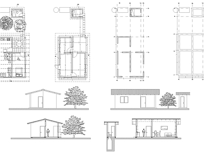 现代住宅楼建筑 农村住房项目 自建房 人才公寓 施工图