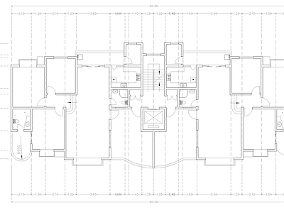 现代公寓 建筑平面户型图纸 loft公寓 单身公寓 复式公寓 施工图