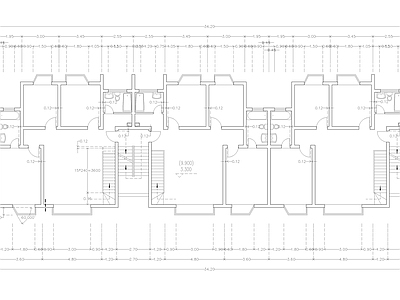 现代公寓 建筑平面户型图纸 loft公寓 单身公寓 复式公寓 施工图