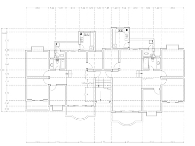 现代公寓 建筑平面户型图纸 loft公寓 单身公寓 复式公寓 施工图