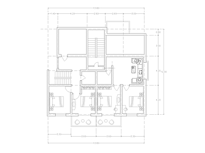 现代公寓 建筑平面户型图纸 loft公寓 单身公寓 复式公寓 施工图