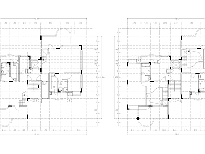 现代公寓 建筑平面户型图纸 loft公寓 单身公寓 复式公寓 施工图