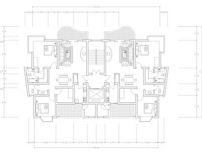 现代公寓 建筑平面户型图纸 loft公寓 单身公寓 复式公寓 施工图