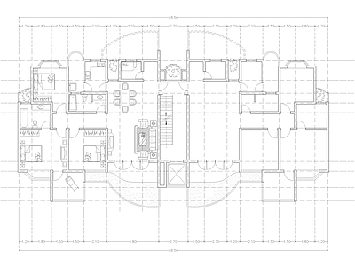 现代公寓 建筑平面户型图纸 loft公寓 单身公寓 复式公寓 施工图