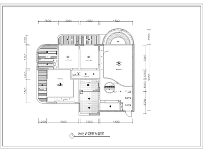 中式整体家装空间 简中风格的室内装 施工图