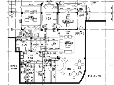 现代法式别墅建筑 自建房 施工图