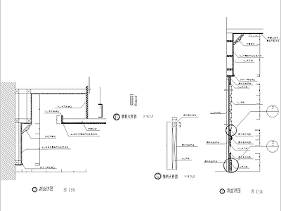 墙面节点 墙面木造型节点图 施工图