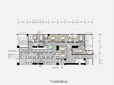 现代意式西餐厅 西餐厅 日料 施工图