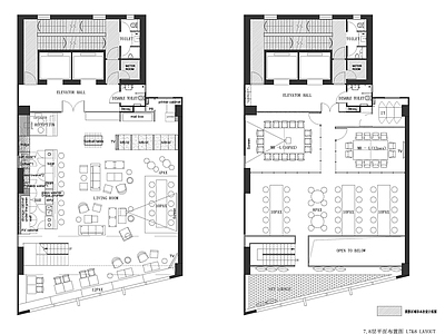 现代咖啡厅 LOFT工业风咖 施工图