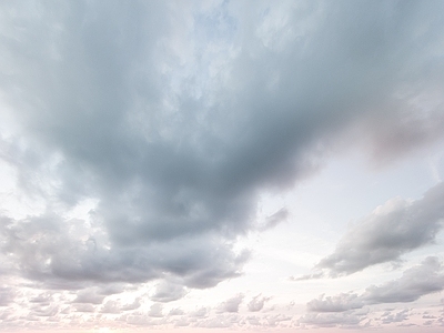 现代天空外景 彩色云朵天空 天空