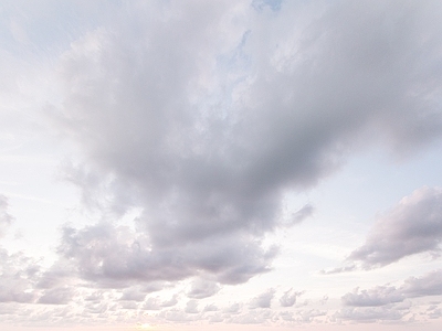 现代天空外景 彩色云朵天空 天空