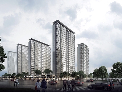 公建化住宅效果图