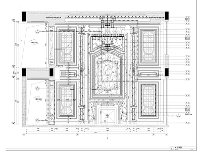 欧式整体家装空间 欧式别墅 施工图