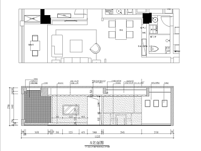 现代整体家装空间 现代简约 大平层 环保 简洁 明亮 施工图