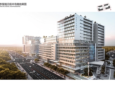 现代高层多层群体产业园区