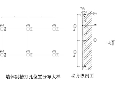 现代墙面节点 石材胶粘贴锚固法 节点图 家装节点 GRG节点 壁龛节点 施工图