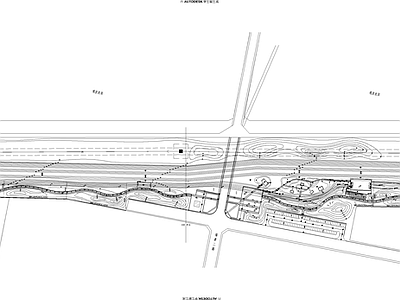 给排水图 管网 景观给排水 喷灌 系统图 带状公园 施工图