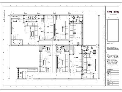 新中式法式住宅楼建筑 人才公寓 新中式现代法式 平立剖 原创设计家装工装 设计 施工图