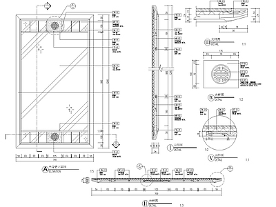 现代其他节点详图 墙面镜 施工图